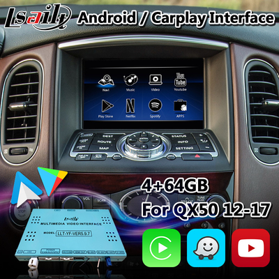 Lsailt Infiniti Carplay Box, Android GPS-navigatie-interface voor QX50 met draadloze Android-auto