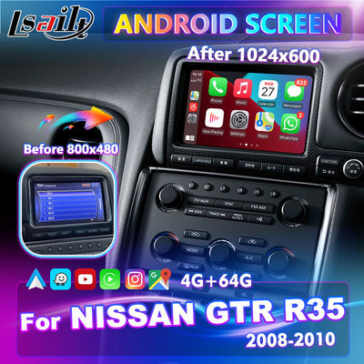 Lsailt 7 Android-van het Vervangingshd Duim Scherm Van verschillende media voor Nissan GTR R35 GT-r JDM 2008-2010
