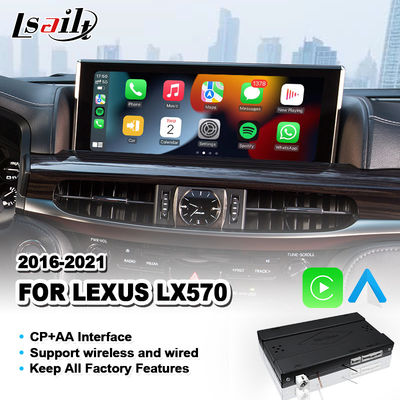 Draadloze Android Auto Carplay Interface voor Lexus LX570 LX 570 LX450D 2016-2021