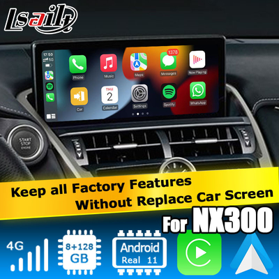 Qualcomm basis Android 11 8+128GB Lexus NX300 NX300h NX200t Android carplay video interface