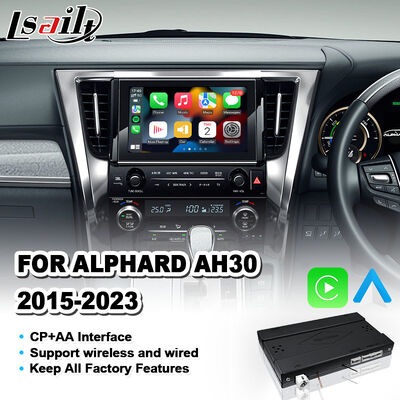 Lsailt Wireless Android Auto Video Carplay Interface voor 2015-2023 Toyota Alphard AH30